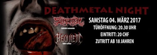 Poster von der Veranstaltung Slamentation & Requiem @ Das O, Spiez