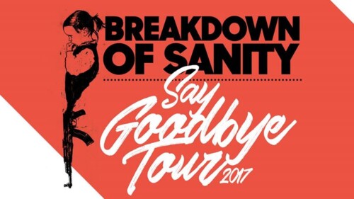 Poster von der Veranstaltung Breakdown of Sanity (Say Goodbye Tour) @ Bierhübeli, Bern