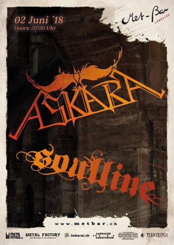 Poster of the event Askara & Soulline at Met-Bar, Lenzburg