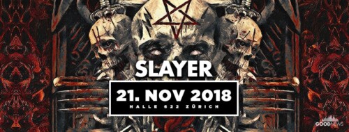 Poster von der Veranstaltung Slayer, Lamb Of God, Anthrax & Obituary @ Halle 622, Zürich