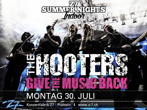 Poster von der Veranstaltung The Hooters & Baum @ Konzertfabrik Z7, Pratteln