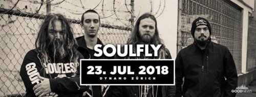 Poster von der Veranstaltung Soulfly & Expellow @ Dynamo, Zürich
