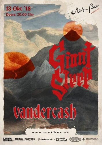 Poster von der Veranstaltung Giant Sleep & Vandercash @ Met-Bar, Lenzburg