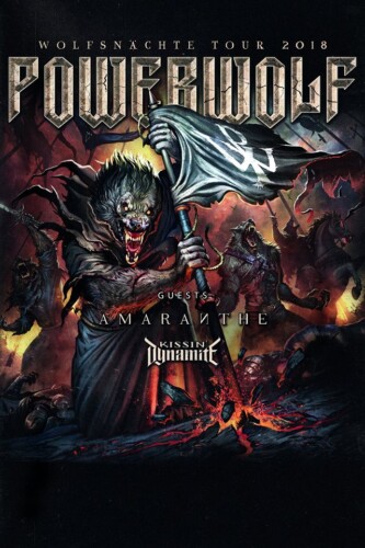 Poster of the event Powerwolf, Amaranthe & Kissin' Dynamite at Les Docks, Lausanne