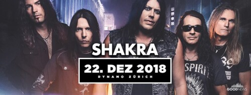 Poster von der Veranstaltung Shakra, Basement Saints & Jack Slamer @ Dynamo, Zürich