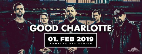 Poster von der Veranstaltung Good Charlotte @ Komplex 457, Zürich
