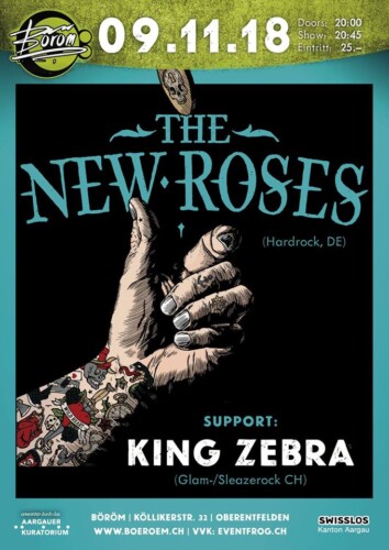 Poster von der Veranstaltung The New Roses & King Zebra @ Böröm pöm pöm, Oberentfelden