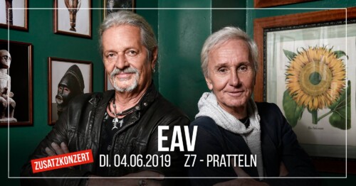 Poster von der Veranstaltung 1000 Jahre EAV Abschiedstour (die Erste) 2019 @ Konzertfabrik Z7, Pratteln