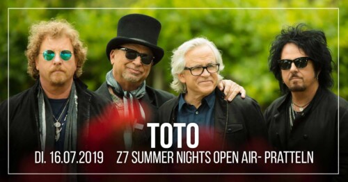Poster von der Veranstaltung Z7 Summer Nights Open Air - Toto @ Konzertfabrik Z7, Pratteln
