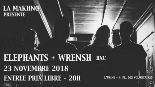 Poster von der Veranstaltung Elephants & Wrensh @ La Makhno, Genf