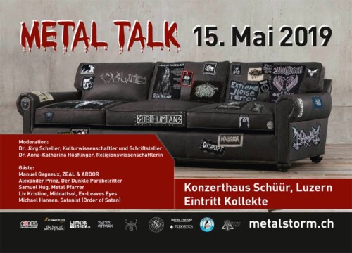 Poster von der Veranstaltung Metal Storm Talk 2019 @ Konzerthaus Schüür , Luzern