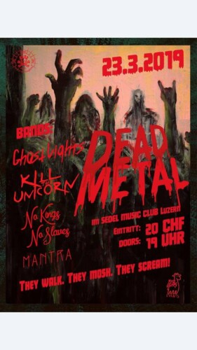 Poster von der Veranstaltung Dead Metal @ Sedel, Luzern