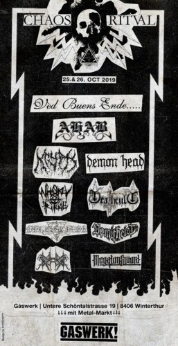 Poster von der Veranstaltung Chaos Ritval 2019 @ Gaswerk, Winterthur