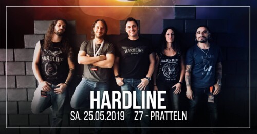 Poster von der Veranstaltung Hardline @ Konzertfabrik Z7, Pratteln