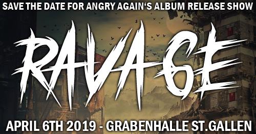 Poster von der Veranstaltung Angry Again, The Uprising & Corpus Delicti @ Grabenhalle, St. Gallen