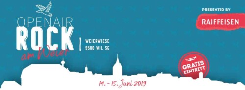 Poster von der Veranstaltung Open Air Rock Am Weier @ Wierwiese, Wil