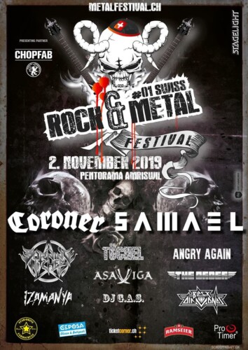 Poster von der Veranstaltung Swiss Rock & Metal Festival Amriswil @ Pentorama, Amriswil