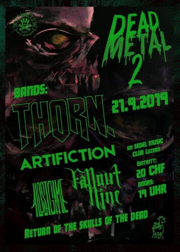 Poster von der Veranstaltung Dead Metal 2 @ Sedel, Luzern