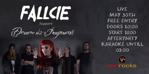Poster von der Veranstaltung Fallcie & Dreams in Fragments @ Redrocks, Basel