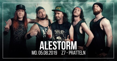 Poster von der Veranstaltung Alestorm & Aephanemer @ Konzertfabrik Z7, Pratteln
