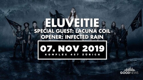 Poster von der Veranstaltung Eluveitie, Lacuna Coil & Infected Rain @ Komplex 457, Zürich