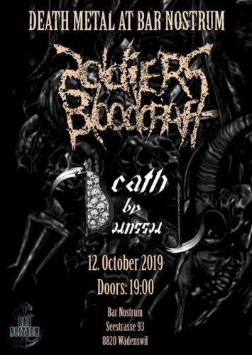 Poster of the event Soldiers Bloodcraft & Death by Pressure at Bar Nostrum