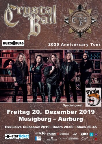 Poster von der Veranstaltung Crystal Ball & Fat Dog @ Musigburg, Aarburg