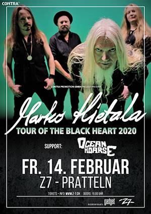Poster von der Veranstaltung Marko Hietala & Oceanhoarse @ Konzertfabrik Z7, Pratteln