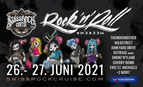 Poster von der Veranstaltung SwissRockCruise - Rock n Roll Weekend 26.& 27. Juni 2021 @ Romanshorn Fähre