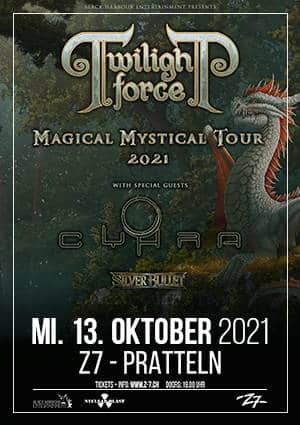 Poster von der Veranstaltung Verschoben: Twilight Force @ Konzertfabrik Z7, Pratteln