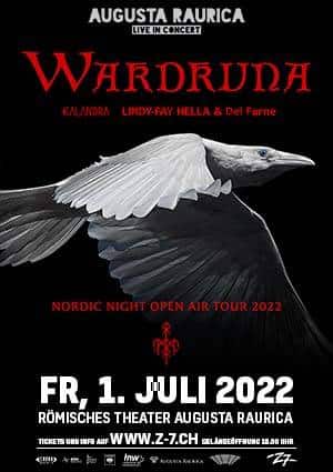 Poster von der Veranstaltung WARDRUNA Nordic Night Open Air Tour 2022 @ Konzertfabrik Z7, Pratteln