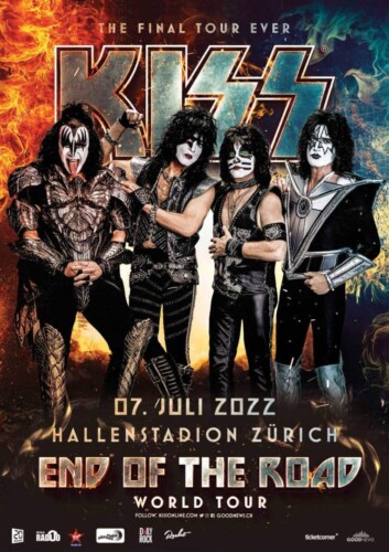 Poster von der Veranstaltung KISS End Of The Road Tour @ Hallenstadion, Zürich