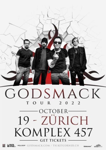 Poster von der Veranstaltung GODSMACK @ Komplex 457, Zürich