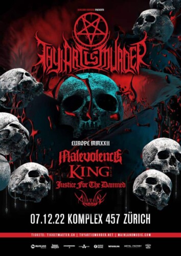 Poster von der Veranstaltung THY ART IS MURDER @ Komplex 457, Zürich