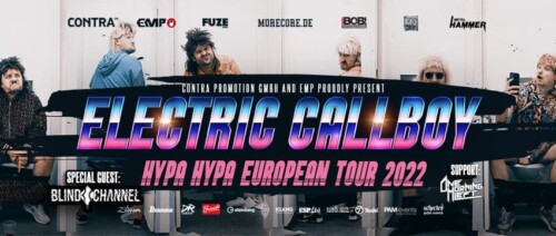 Poster of the event Electric Callboy Hypa Hypa European Tour 2022 at Konzertfabrik Z7, Pratteln