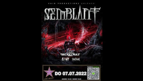 Poster von der Veranstaltung Semblant, Secret Rule, As I May & Structural @ Hall of Fame, Wetzikon