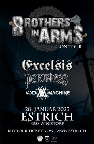 Poster von der Veranstaltung Excelsis, Pertness & Void Machine @ Estrich, Winistorf