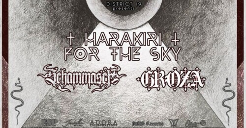 Poster von der Veranstaltung Harakiri for the Sky, Schammasch & Groza @ Musigburg, Aarburg