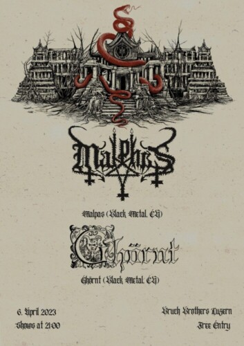 Poster of the event Malphas & Ghörnt at The Bruch Brothers, Luzern