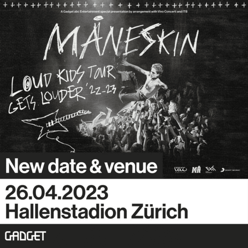Poster von der Veranstaltung Måneskin @ Hallenstadion, Zürich