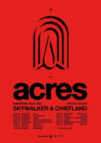 Poster von der Veranstaltung Acres UK @ Werkk Kulturlokal, Baden