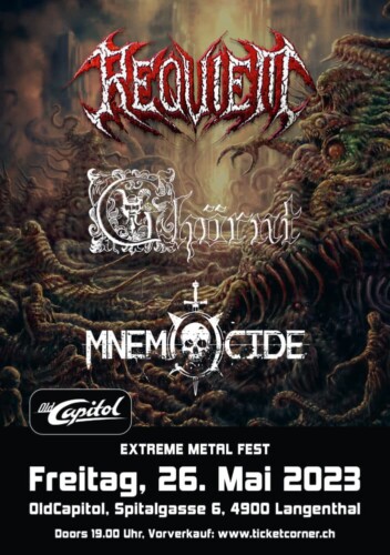 Poster of the event Extreme Metal Fest at OldCapitol, Langenthal