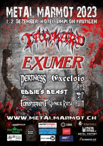 Poster von der Veranstaltung Metal Marmot 2023 @ Hotel Simplon, Frutigen