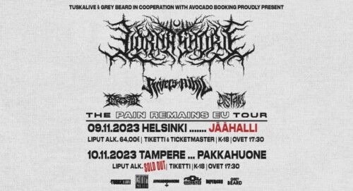 Poster von der Veranstaltung Lorna Shore, Rivers of Nihil & Ingested @ Jäähalli (Nordis), Helsinki