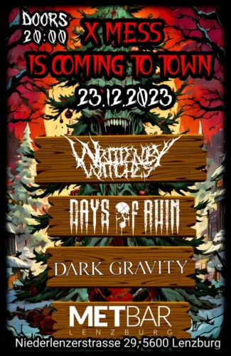 Poster of the event X-Mess Is Coming to Town at Met-Bar, Lenzburg