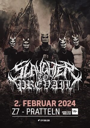 Poster of the event SLAUGHTER TO PREVAIL (European Tour 2024) at Konzertfabrik Z7, Pratteln
