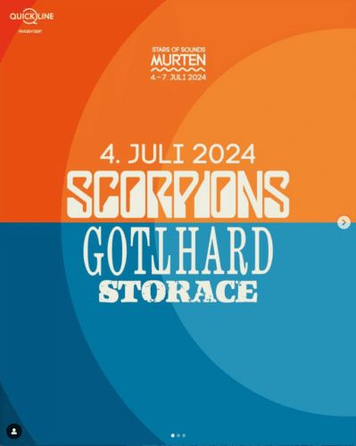 Poster von der Veranstaltung Scorpions, Marc Storace & Gotthard @ Stars of Sounds
