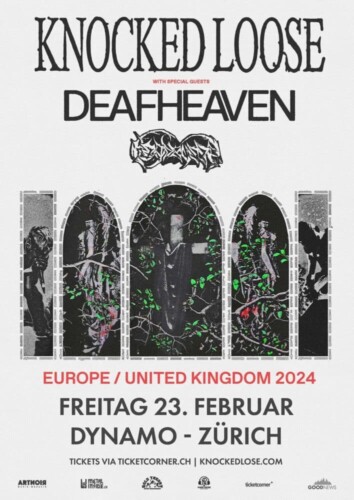 Poster von der Veranstaltung Knocked Loose @ Dynamo, Zürich