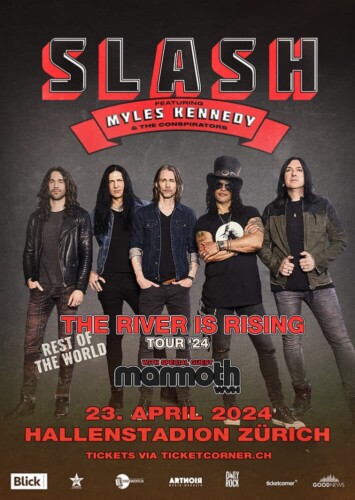 Poster von der Veranstaltung Slash - The River Is Rising Tour 2024 @ Hallenstadion, Zürich