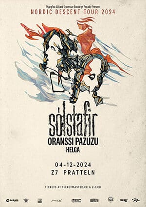 Poster von der Veranstaltung Sólstafir - Nordic Descent Tour @ Konzertfabrik Z7, Pratteln